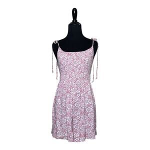 Timing shoulder tie floral romper size M